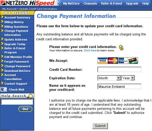 credit cards numbers. Your new credit card number