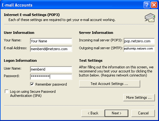 attyahoo pop3 server