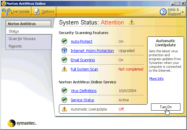 norton antivirus definitions 2005